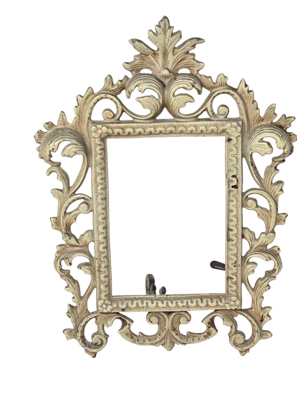 Antique Wilton Cast Iron Ornate Frame 11x8 Signed